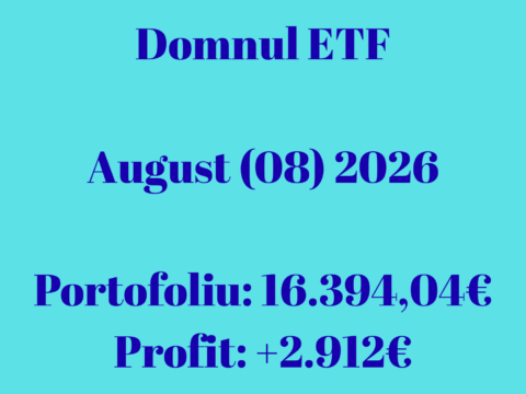 Evoluție lunară portofoliu – August 2026